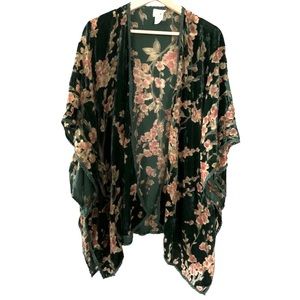 Natural Life Kimono Shawl Open Front Wrap